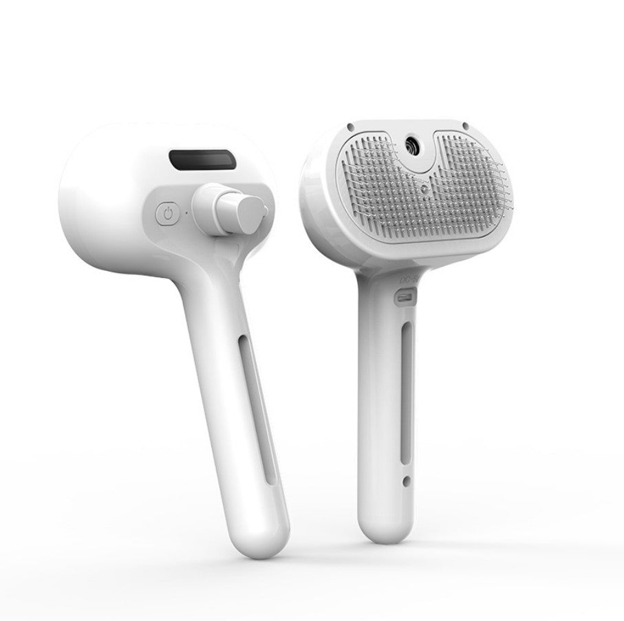 Dog/Cat Comb Self Cleaning-Hair Removal Brush with Comb & Built-in Mist Humidifier